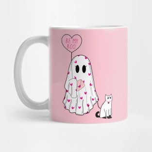 Be My Boo Valentine Cat Mom Ghost Love Mug